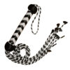 Black and white Leather Flogger