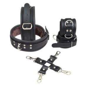 Thigh and Wrist Cuffs with Hog Tie