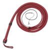 Red and black Para-cord Nylon Bullwhip