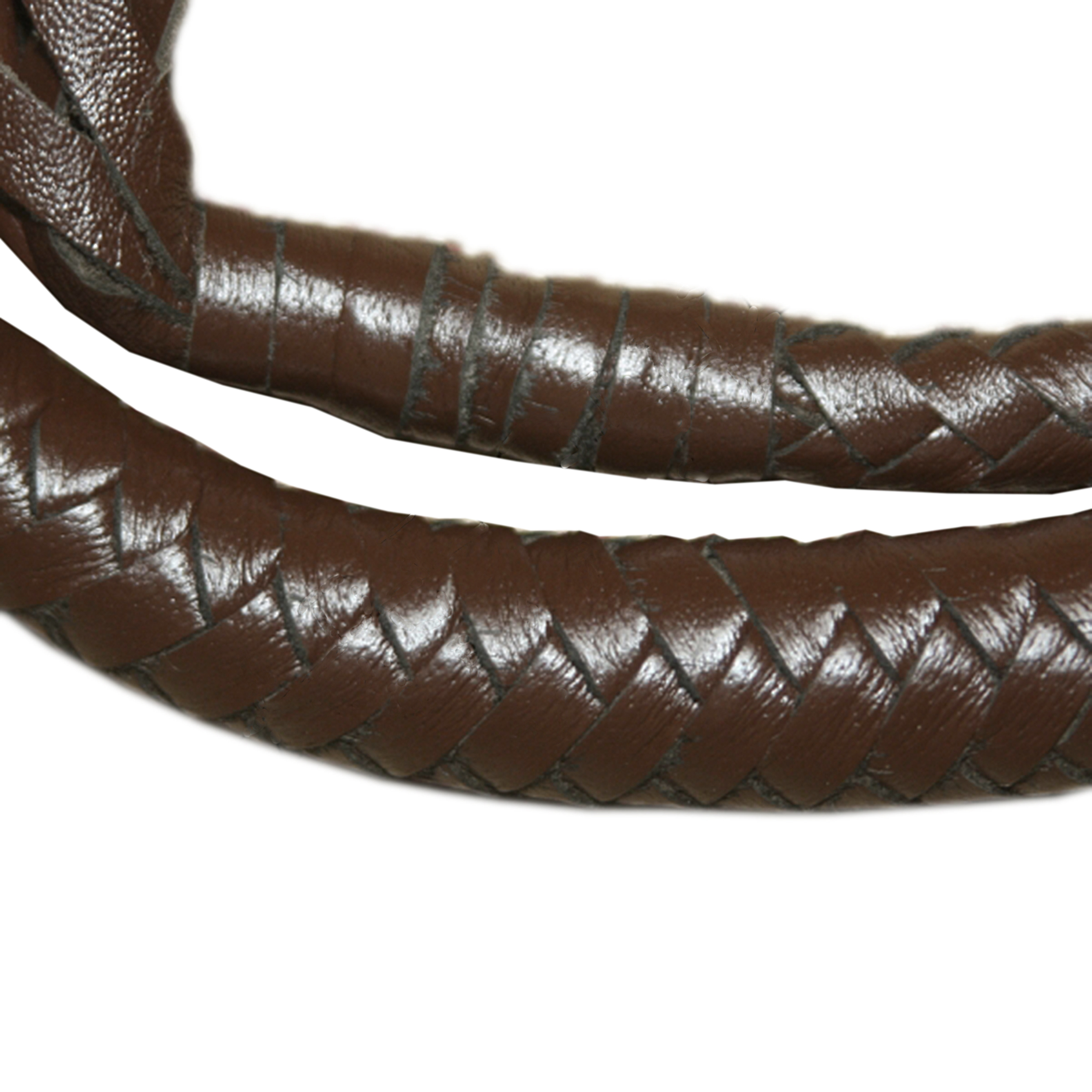 Indiana Jones Style 8 Foot 8 Plait Tan Brown Leather Bullwhip Real Genuine Cowhide Leather Bull Whip