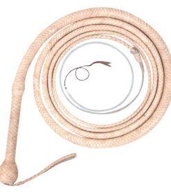 Pink cowhide bullwhip