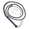 Genuine Leather Black Bullwhip