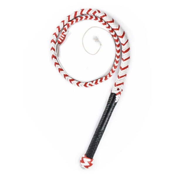 Red and white Heavy Duty Bullwhip