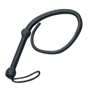 3 Feet Long 08 Plait Black Bull Whip