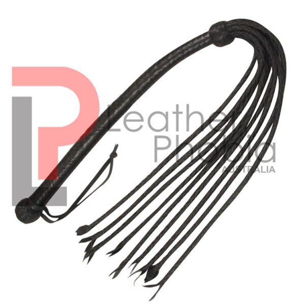 Leather Flogger Black 9 TAILS