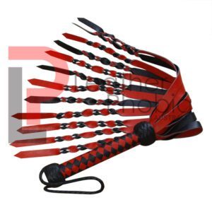 Red and Black Flogger Double Pasted