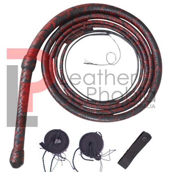 Kangaroo Hide Leather Bull Whip