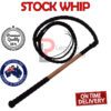 Genuine Leather BLACK Stock Whip