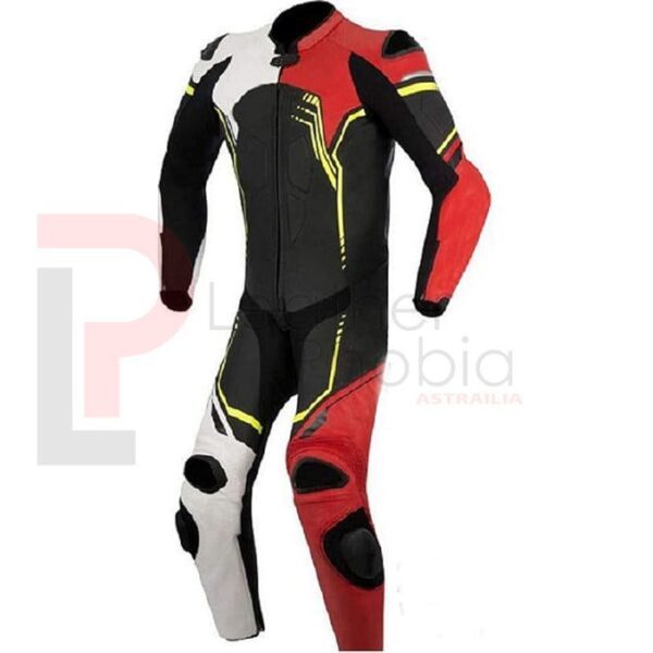 Motorbike Leather One Piece Suit with Armor Protection