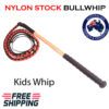 Kids Red and Black Stock Whip