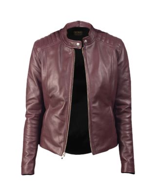Women's Slim Fit Biker Leather Jacket