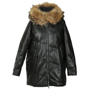 Detachable Hooded Fur Collar Duffle coat