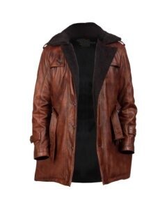 Men's Hunter Distressed Brown Fur Coat