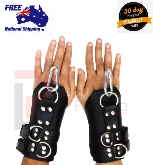 Heavy Leather Wrist Suspension Cuffs