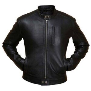 Men's Vintage Black Biker Jacket