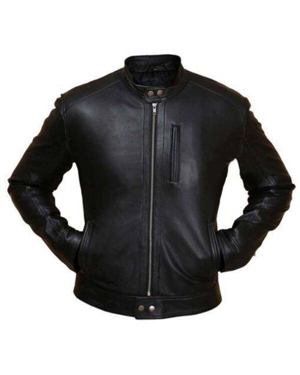 Men's Vintage Black Biker Jacket