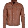 Men's Seven Pocket Biker Real Leather Jacket