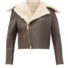 Chocolate Brown Faux Shearling jacket