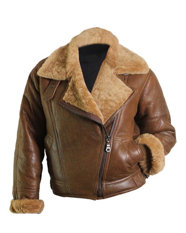 Women's Tan Brown Bomber aviator jacket