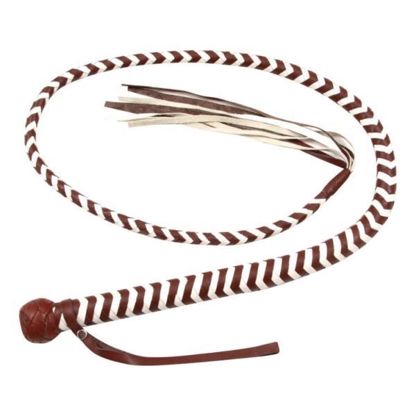 CowHide Leather Equestrian Bullwhip