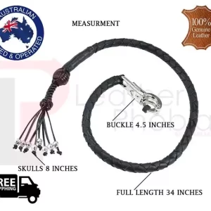 Biker Metal Skulls Whip